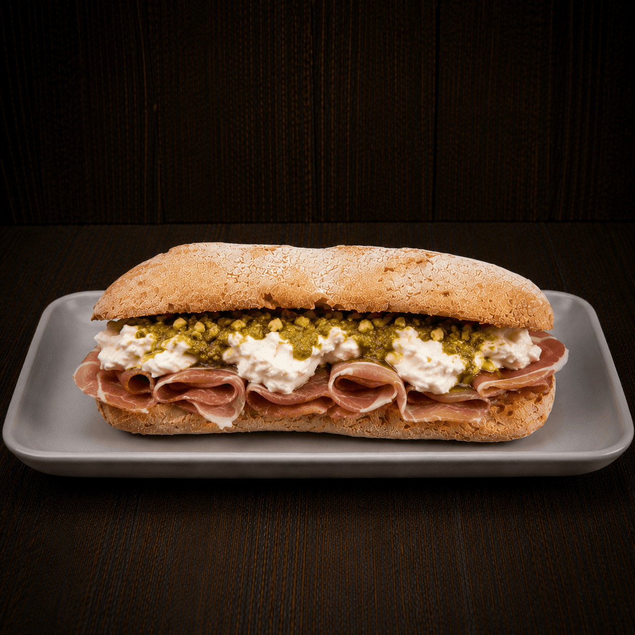 Crudo e pistacchio